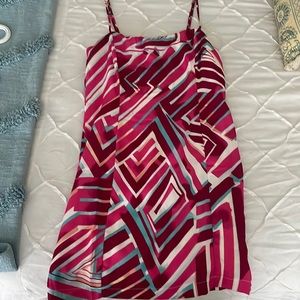 Lulus pink patterned dress. This dress is a beautiful night out dress